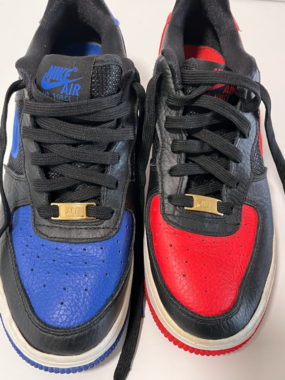 Nike Low Top Sneakers in Blue & Red with Black Accents